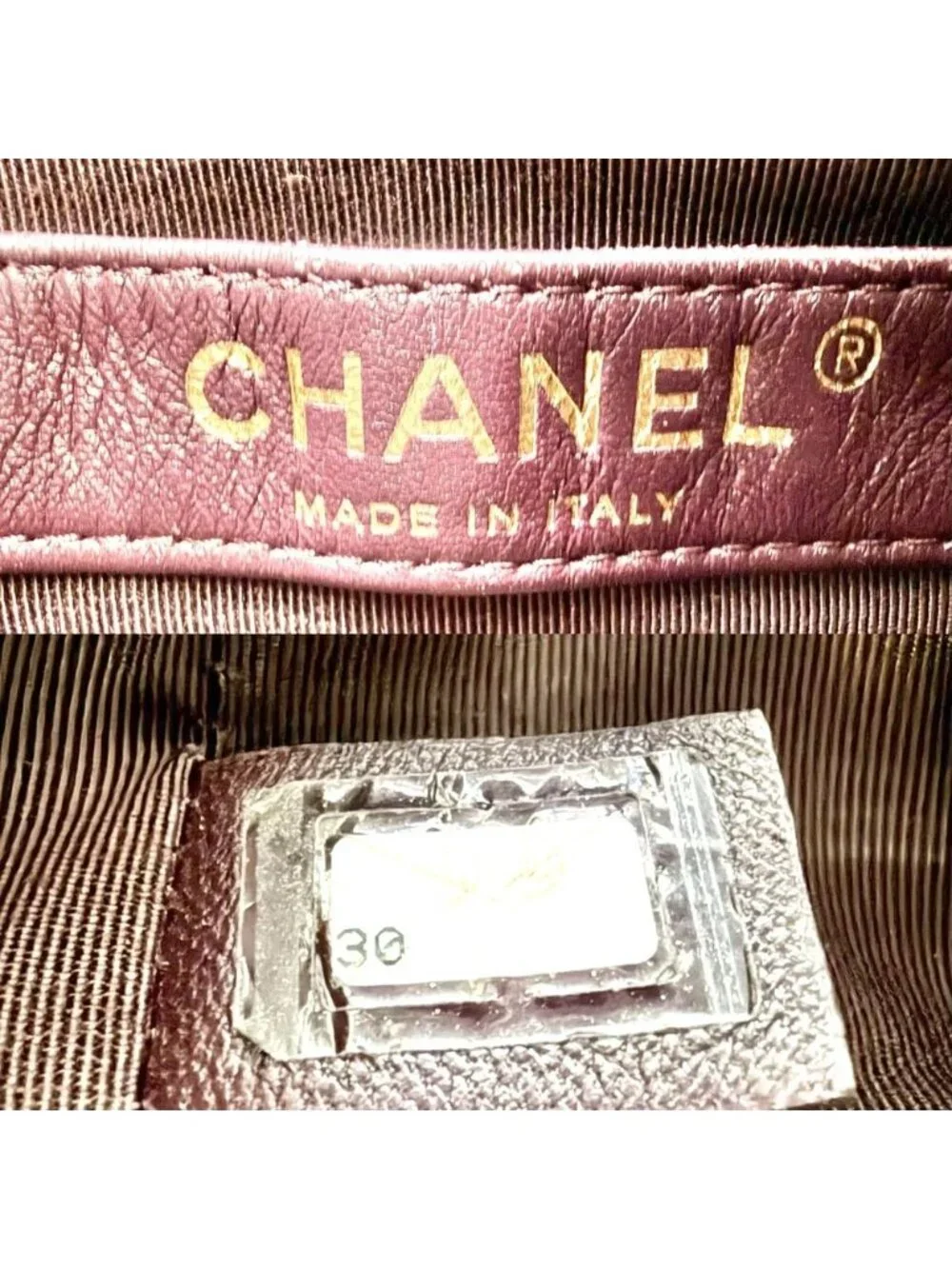 Chanel Shoulder Bag Chain Bag Crossbody Lambskin Black Gold Vintage